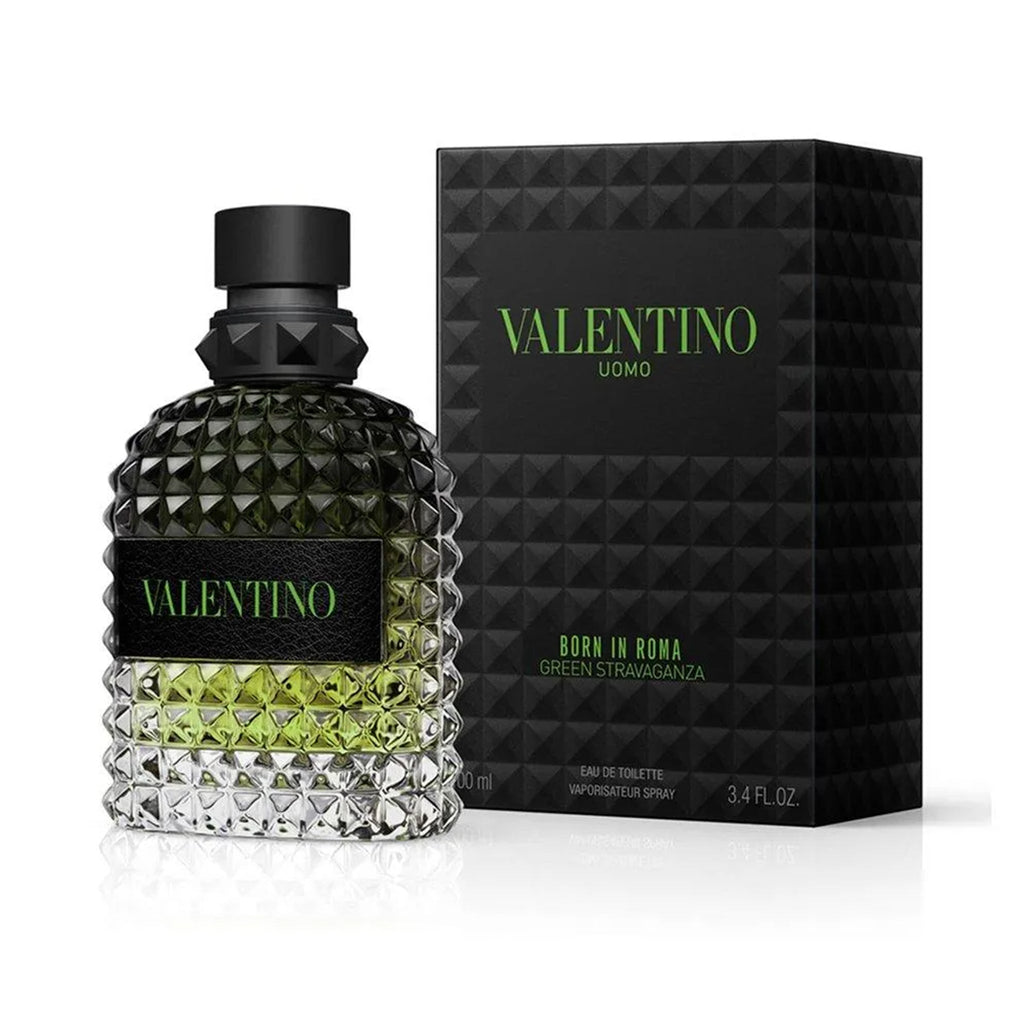 Valentino Uomo Born In Roma Green Stravaganza Eau de Toilette 100ml – A Fresh and Bold Expression of Italian Elegance - Savvy Steals